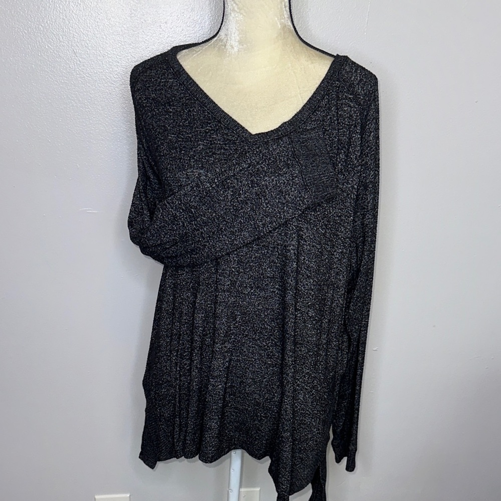 Maurices Charcoal V-Neck Sweatshirt